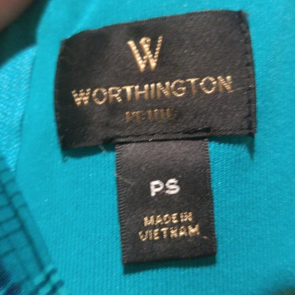 Worthington Petite sleeveless high v-neck blouse size PS - Picture 5 of 5